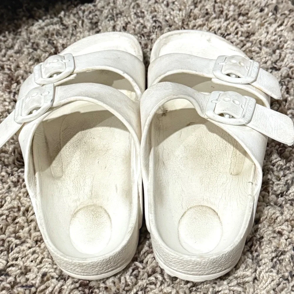 Birkenstock Kids Arizona EVA White Waterproof Sandals Size 32 EU 1-1.5 US Kids